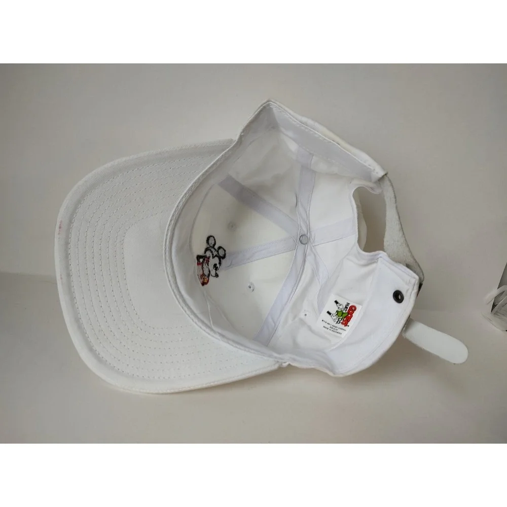 Vintage Disney‎ White baseball cap hat Mickey Mouse Goofy Hat co